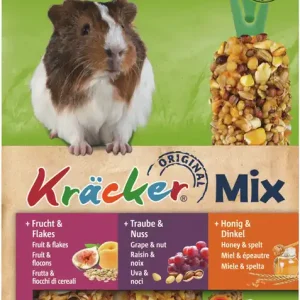 Vitakraft Kräcker®Trio Honig Nuss Frucht Meerschweinchen 3 Stück Sonderaktion